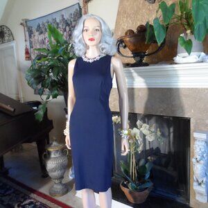 Altuzarra Navy Blue Sleeveless Sheath Dress – Size IT 36 (US 4) – Made in Italy